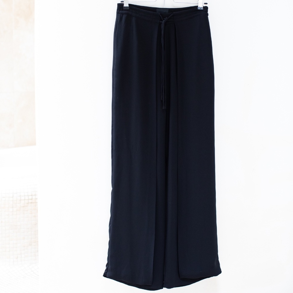 Greylin wide leg black palazzo pant